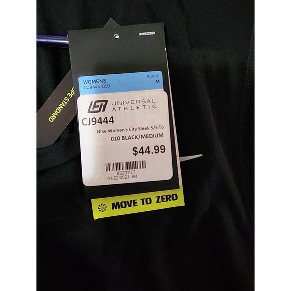 Nike Universal Athlete women's city sleek black Dri Fit ss to medium - Picture 4 of 5